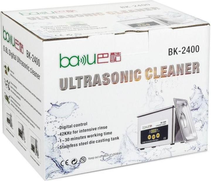 Actual product image Partner Telecom Consumables! BAKU Ultrasonic Cleaner BAKU BK-2400 (42 kHz, 800 ml)