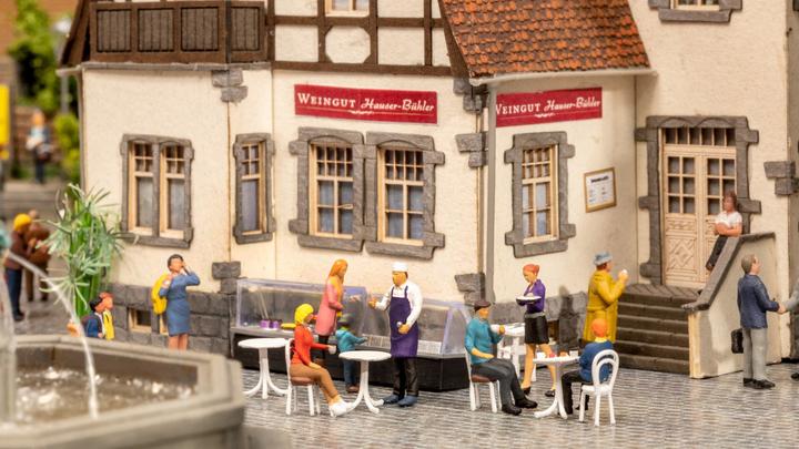 Image du produit Noch H0 Figurines sur le thème "Café" 16245 Peint