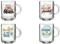 Produktbild Ritzenhoff & Breker Henkelbecher SPIRIT TAG, 330 ml aus Glas, spülmaschinengeeignet, hitzebeständig (330 ml, 1 x)