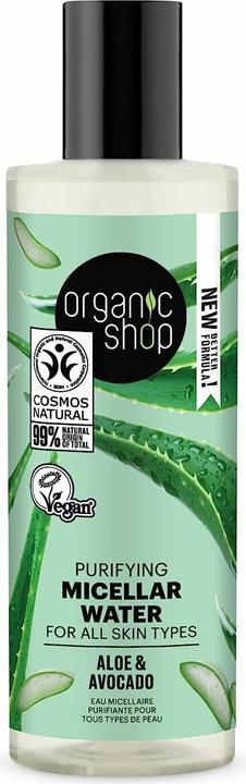 Immagine prodotto Organic Shop Acqua micellare detergente per tutti i tipi di pelle Avocado e aloe (150 ml) (Acqua micellare, 150 ml)