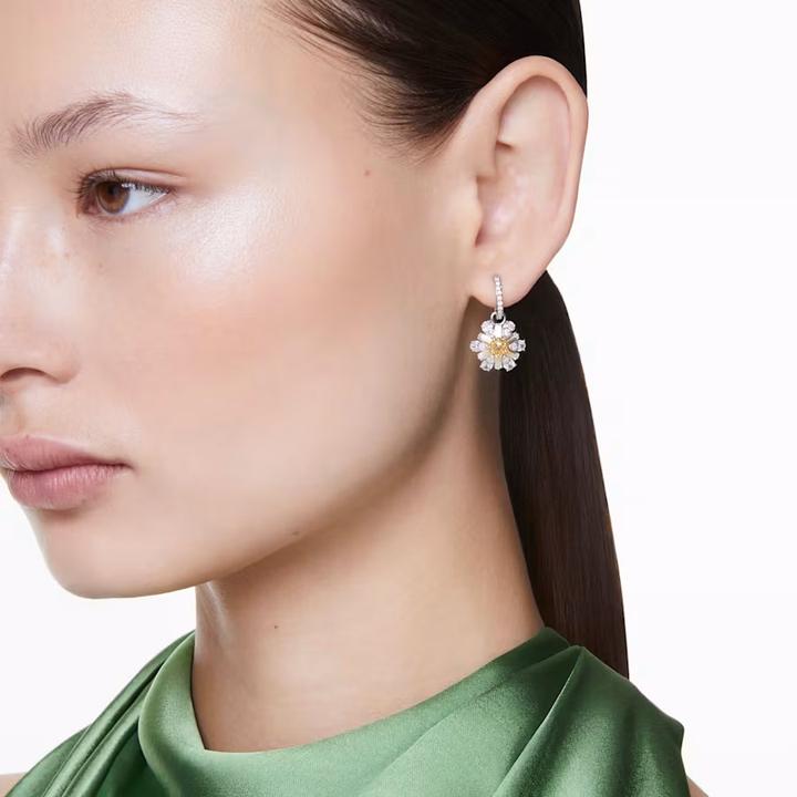 Image du produit Swarovski Idyllia Drop Boucles d'oreilles Fleur Jaune (Métal Swarovski)