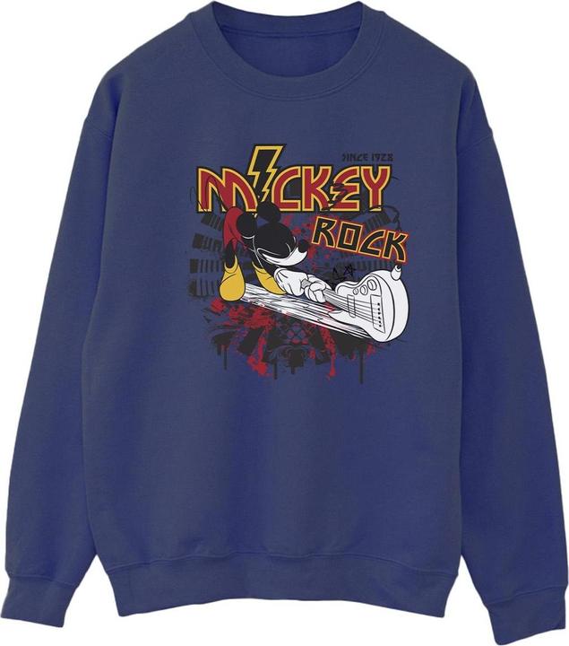 Disney Mickey Mouse Smash Guitar Rock Sweatshirt (M)