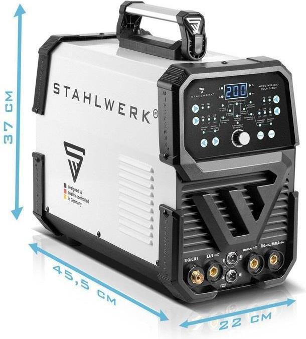Produktbild Stahlwerk 4-in-1 Kombi-Schweissgerät AC/DC WIG 200 Puls D CUT