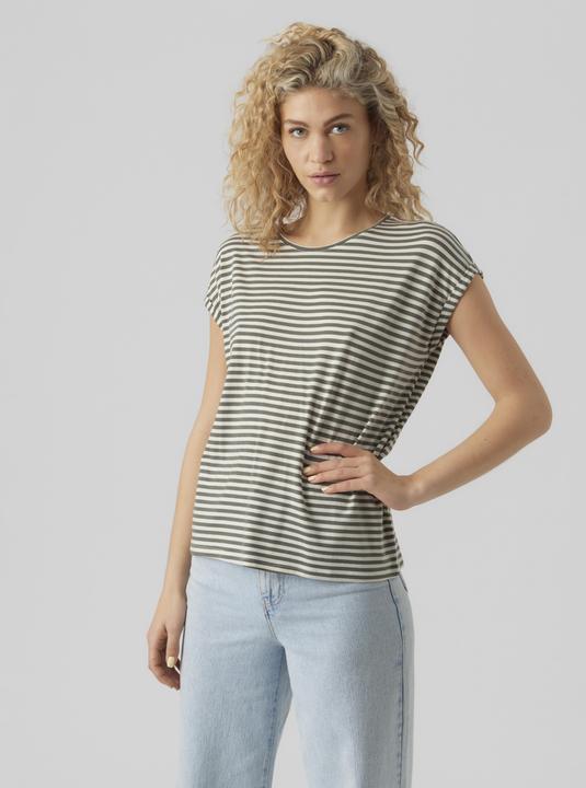 Actual product image Vero Moda Vmava Ss Top Stripe Ga Jrs Noos (L)