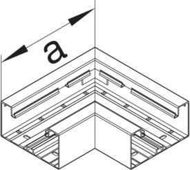 Actual product image Hager TEH BR6513059010 Flat angle of basic profile plastic BR 65x130mm OT 80mm RWS (6.80 cm)