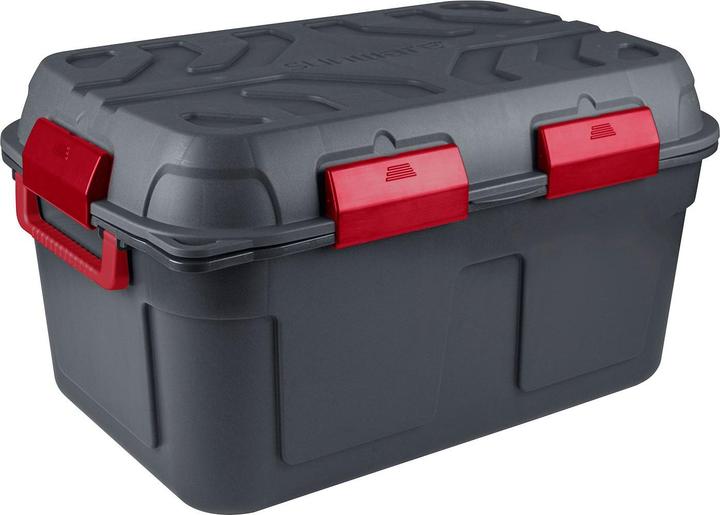 Actual product image Sunware Q-line waterproof storage box 130L anthracite red (130 l)