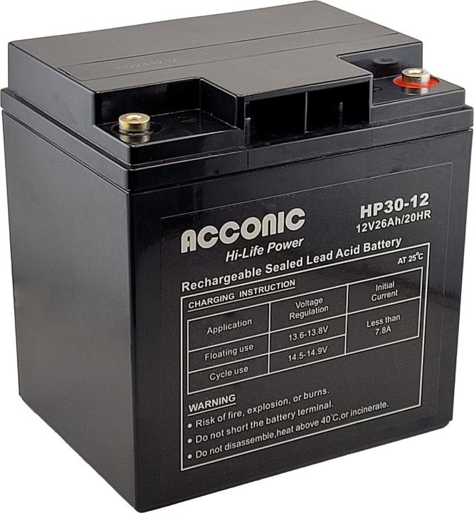 Image du produit Acconic HP30-12 Hi-Life Power AGM 12V 30Ah Bleiakku (12 V, 30 Ah)