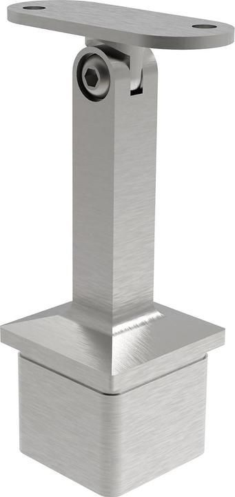 Produktbild Economy Rohrstütze verstellbar, Rohr 40 x 40 x 2,0 mm,Edelstahl geschliffen V2A