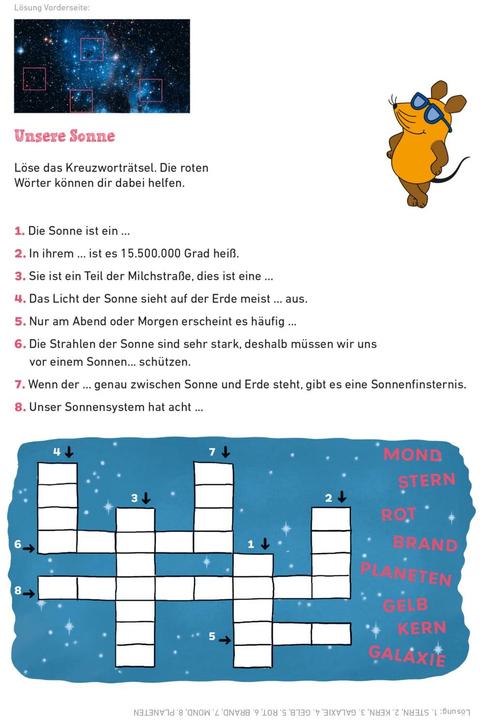 Produktbild Frag doch mal... die Maus: Mein Rätselblock mit der Maus - Weltraum (Deutsch, Christine Mildner, Meike Teichmann, 2023)