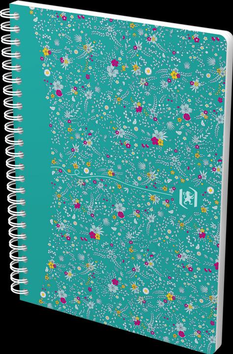 Produktbild Oxford FORME FLORAL - Spiralbuch (A5, Kariert, Harter Einband)
