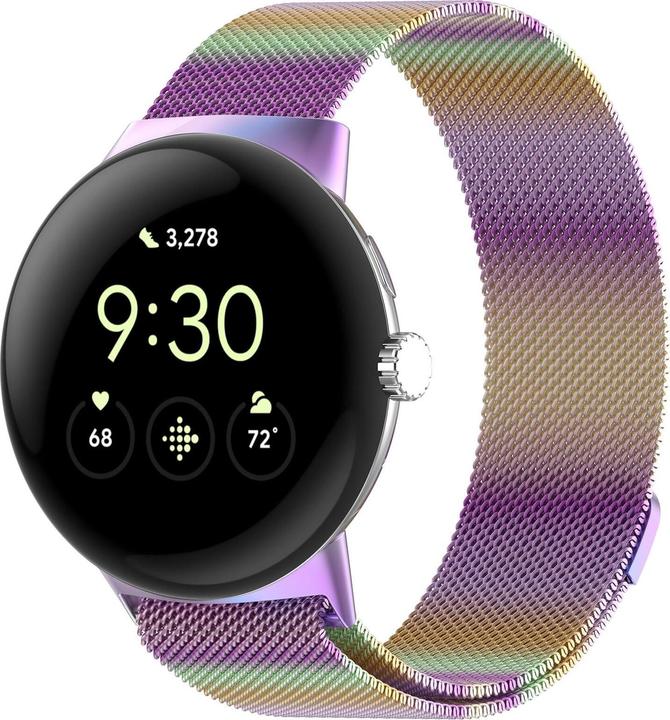 Actual product image Cover-Discount Google Pixel Watch 3 - 41mm - Magnetisches Ersatzarmband Milanese (Stainless steel)