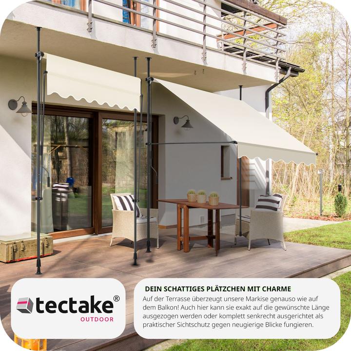 Produktbild tectake Klemmmarkise (1.50 m)
