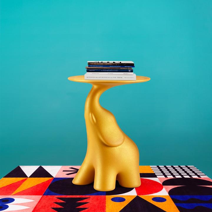 Actual product image Qeeboo Kids Table Pako Glitter Mango (Child seating group)