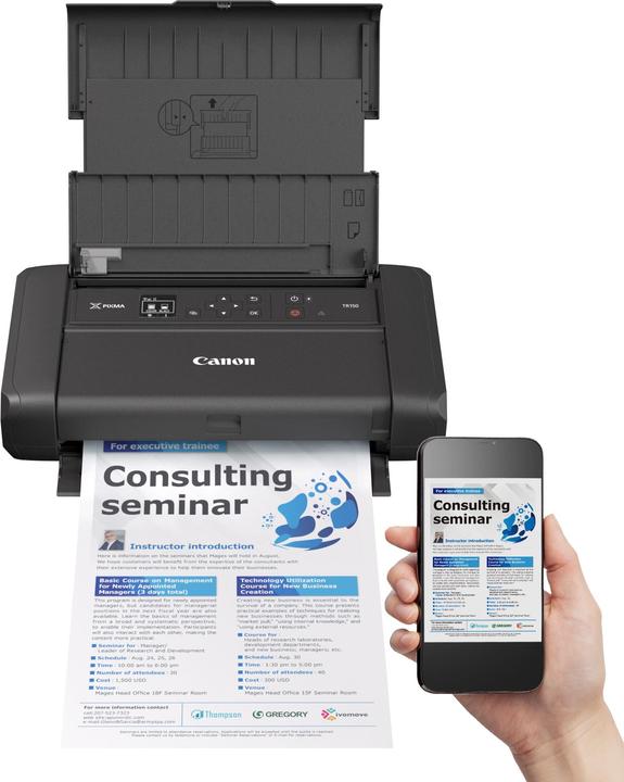 Immagine prodotto Canon Pixma TR150 con batteria inclusa (Inchiostro, Colore)