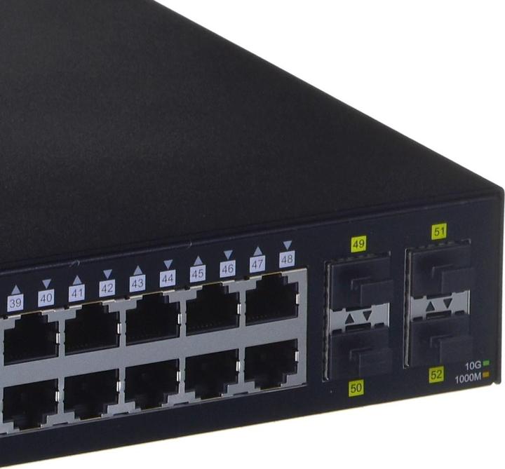 Produktbild D-Link DGS-1250-52XMP Gigabit Switch PoE 52-Port Smart Managed PoE+ 4x 10G (52 Ports)