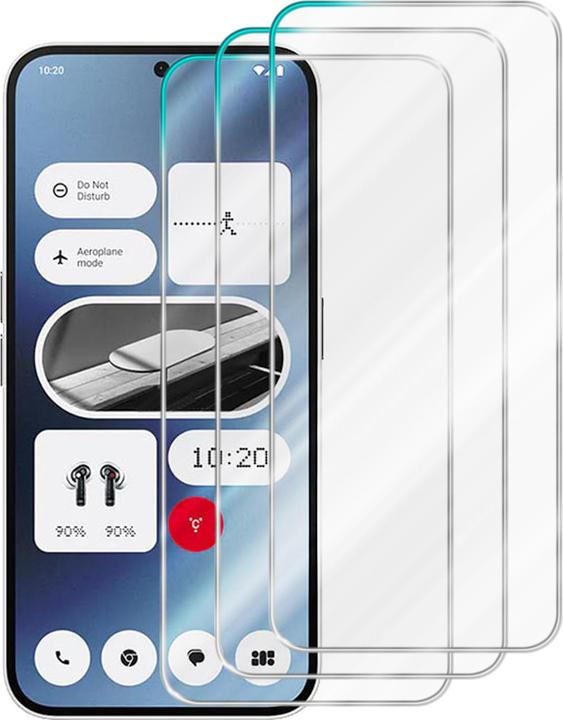 Immagine prodotto Cadorabo 3x Pellicola protettiva per Nothing Phone 2a (3 Pezzo/i, Niente Telefono (2a))