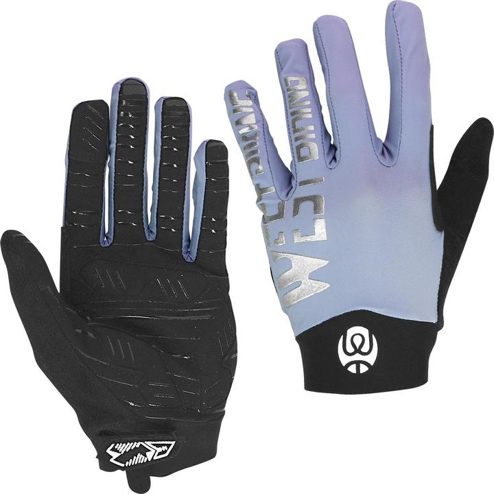 Actual product image Avizar West Biking touchscreen cycling gloves, non-slip palm, size XS - blue (XS)