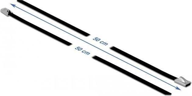 Actual product image Delock Stainless steel cable tie 500x4,6 10 pcs. (Metal cable ties, 500 mm, 10 pcs.)