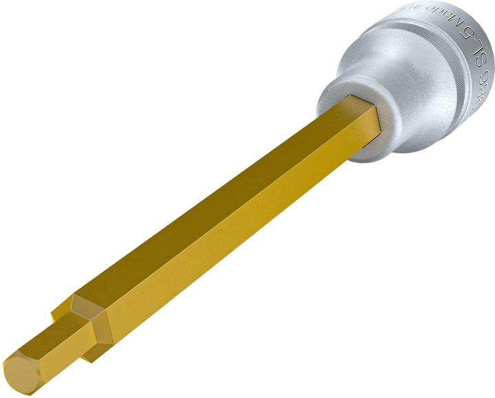 Actual product image HAZET Screwdriver socket 986SL-5 ∙ Square, hollow 12.5 mm (1/2 inch) ∙ Inside hexagon profile ∙ 5 m… (5 mm)