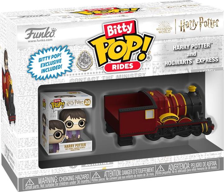 Produktbild Funko Harry Potter Bitty POP! Rides Vinyl Figur Harry Potter w/Hogwarts Express 2,5 cm