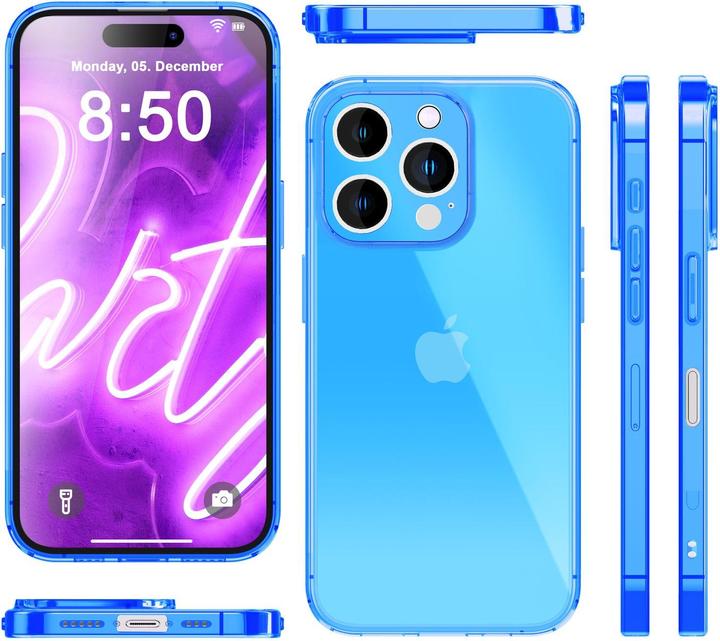 Actual product image Nalia Clear Transparent Neon Silicone Sleeve (Apple iPhone 16 Pro Max)