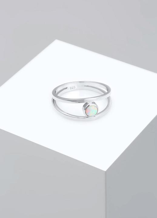 Immagine prodotto Elli Bandring Zweireihig Synthetischer Opal (58, 925 Argento)