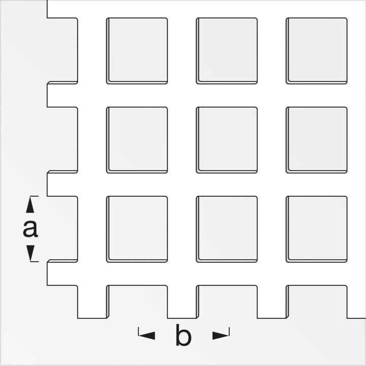 Produktbild Alfer Quadratlochblech (1000 mm, 200 mm, 0.70 mm)