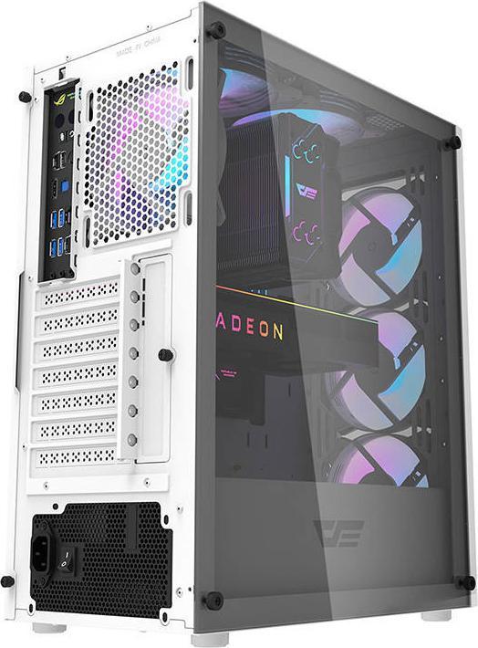 Immagine prodotto Darkflash Tech Case per computer DK352 Plus con 4 ventole (bianco e nero) (ITX, ATX, E-ATX)