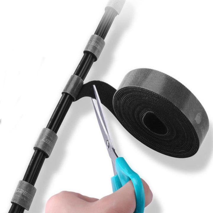 Hermex 5m x 20mm Klettbandrolle Kabelführung Klettverschluss Kabelbinder (500 cm)