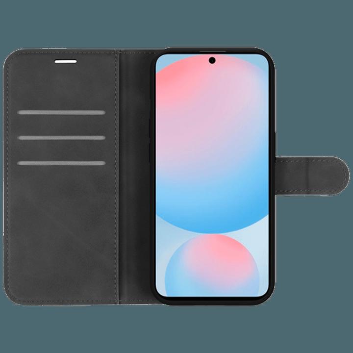 Produktbild Just in Case Pu-Leder Premium Book Hülle Schwarz Samsung Galaxy S24 FE (Samsung Galaxy S24 FE)