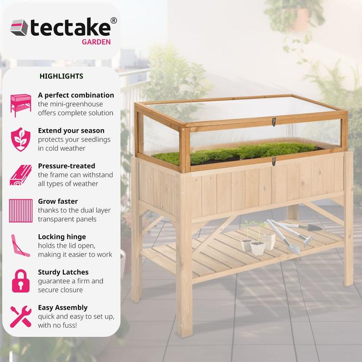 Produktbild tectake Frühbeet-Aufsatz