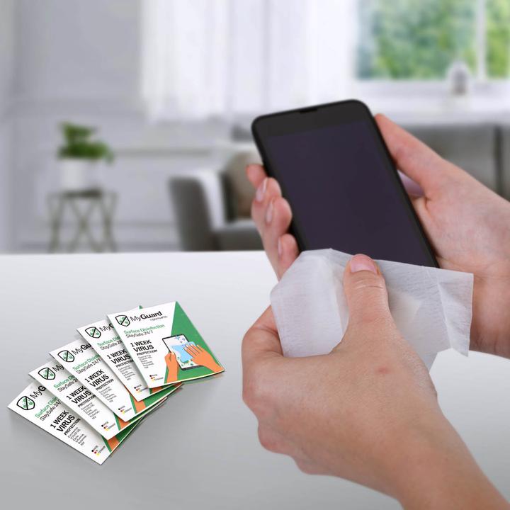 Actual product image 4smarts Display Cleaner MyGuard Surface Disinfection 24/7 Set of 12