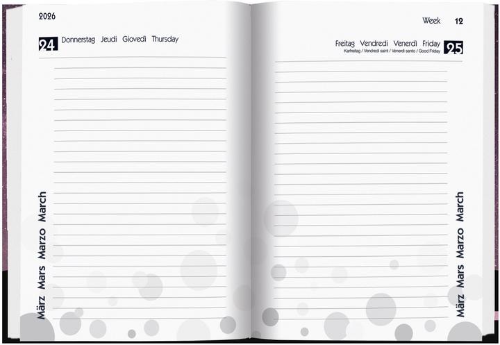 Produktbild Biella Mydiary (12 x 16.5 cm, Deutsch, Englisch, Italienisch, Französisch)