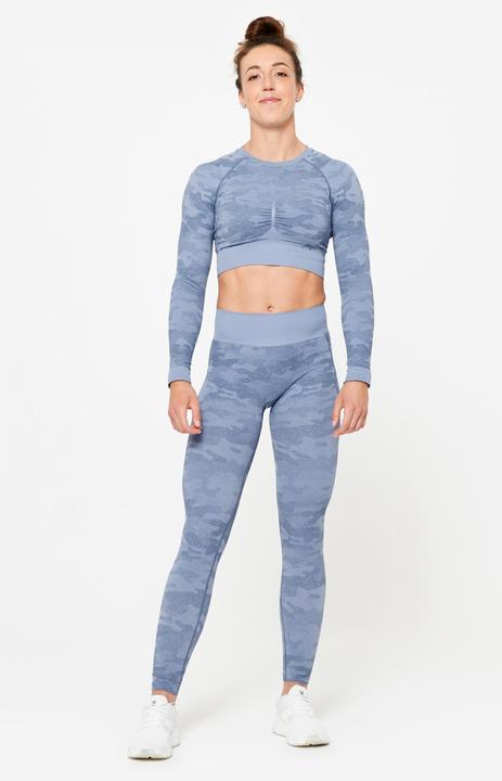 Produktbild Domyos Leggings Damen nahtlos - blau