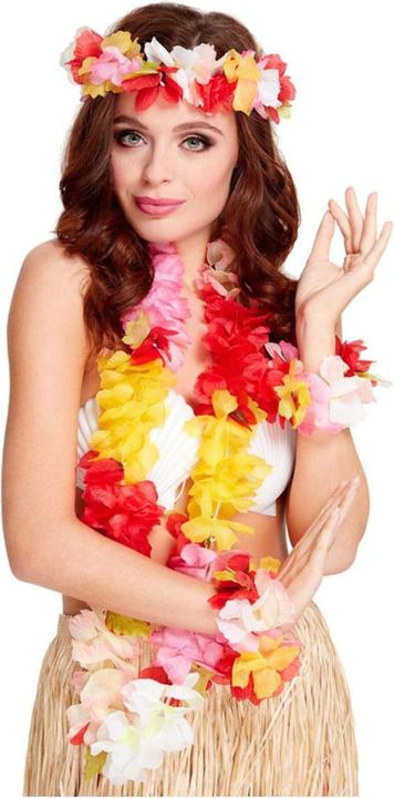 Immagine prodotto Smiffys Collana di fiori Hawaii (set di 4)