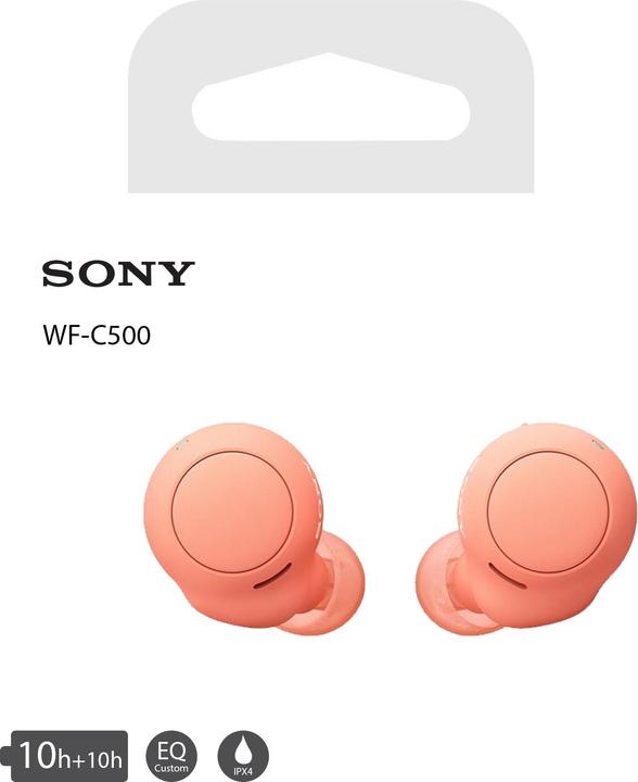 Productafbeelding Sony WF-C500 (Geen ruisonderdrukking, 10 h, Draadloze)