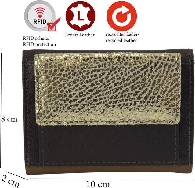 Actual product image Sunsa Wallet RFID Leather Recycled Small No.2