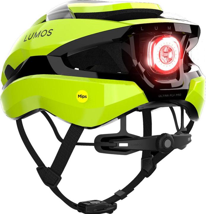 Actual product image Lumos Ultra Fly Pro Mips + Firefly - hyper green (54 - 61 cm)