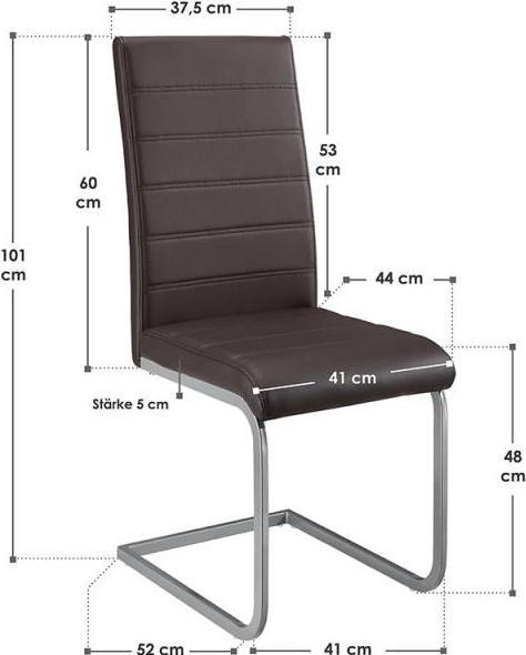 Produktbild Juskys Freischwinger Vegas 4er Set