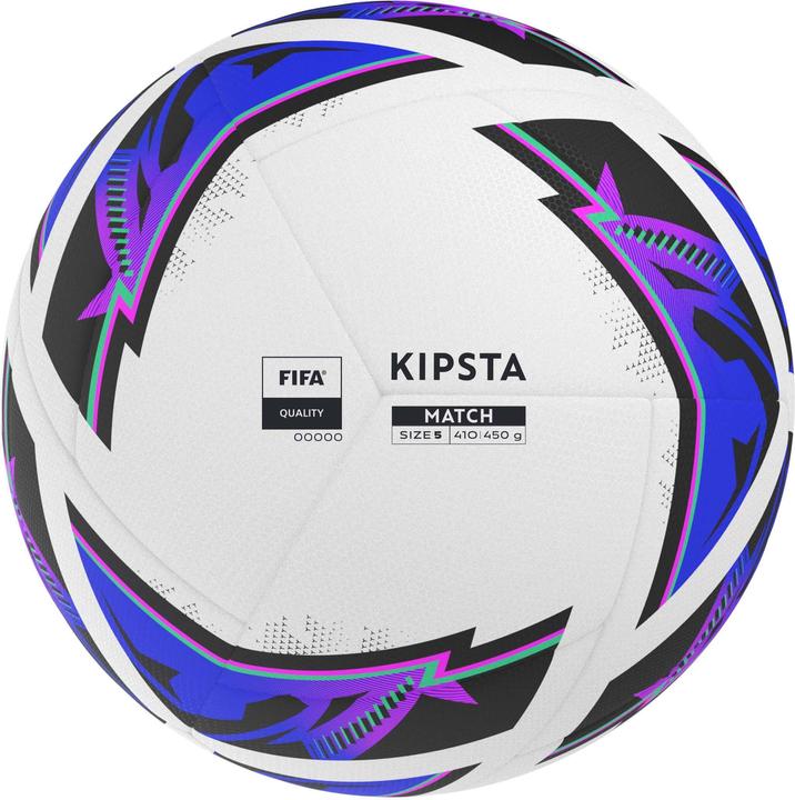 Produktbild Kipsta Fussball Trainingsball Grösse 5 Hybrid 2 - FIFA Quality Match Ball weiss (5)