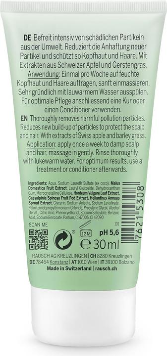 Produktbild Rausch Anti-Pollution-Peeling-Shampoo mit Schweizer Apfel (30 ml, Flüssiges Shampoo)