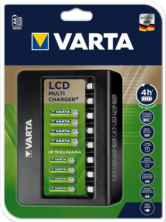 Produktbild Varta LCD Multi Charger+ (1 Stk., AAA, AA, Ladegerät ohne Akku)