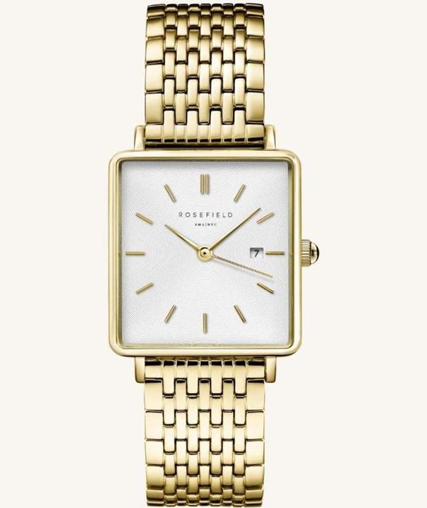 Produktbild Rosefield The Boxy White Sunray Gold (Analoguhr, 26 mm)