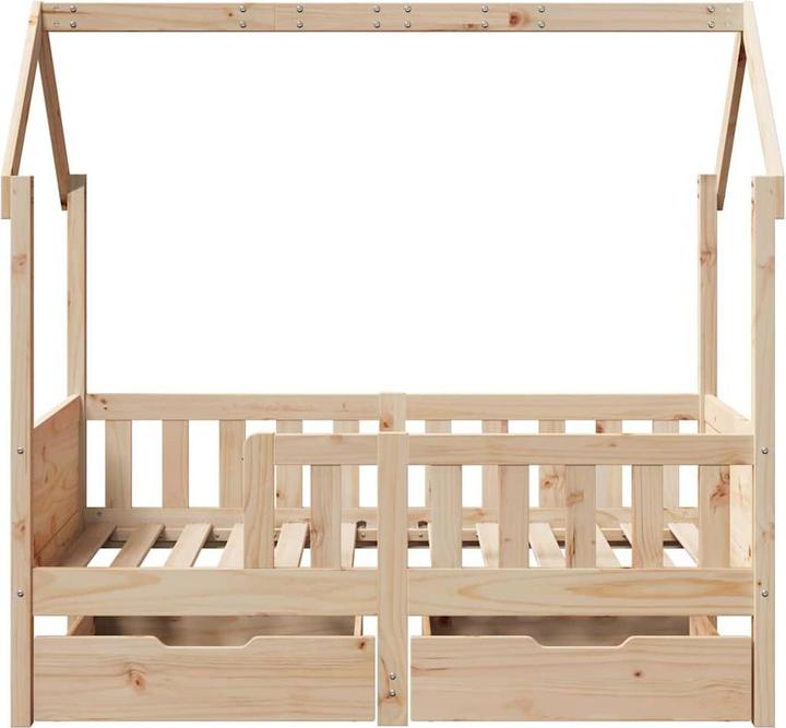 Image du produit VidaXL Lit d'enfant avec tiroirs (70 x 140 cm)