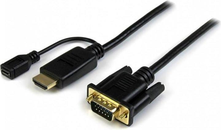 Image du produit StarTech Câble Adaptateur HDMI à VGA De 3 Pieds (1 m, HDMI)