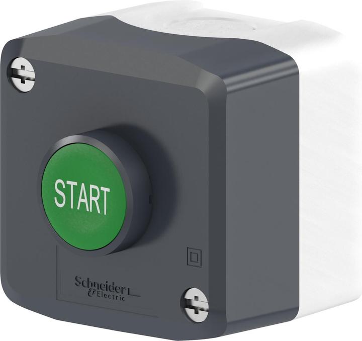 Produktbild Schneider Electric Gehäuse mit Taster 2mm grün 600V