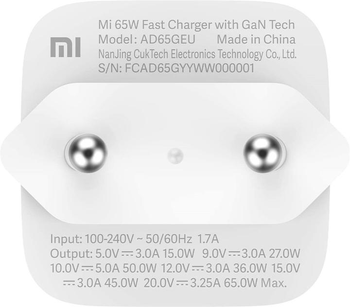 Actual product image Xiaomi GaN Charge (65 W)