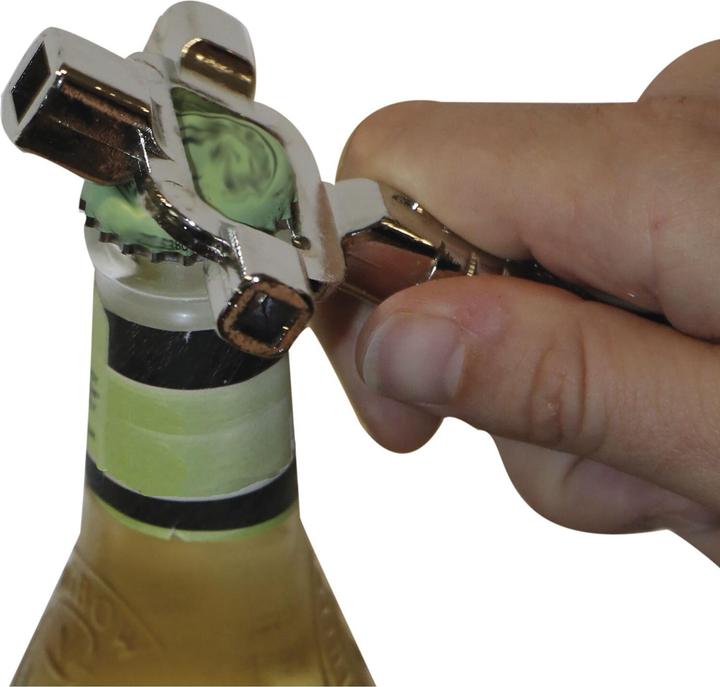 Produktbild Dulimex Universal-Bauschlüssel mit Messskala, Gesamtlänge 195 mm, Stahl vernickelt
