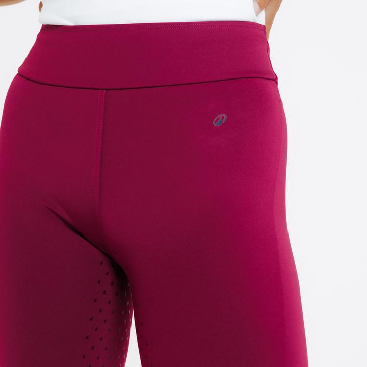 Produktbild Fouganza Reitleggings 500 Full Grip Damen lila (XL)