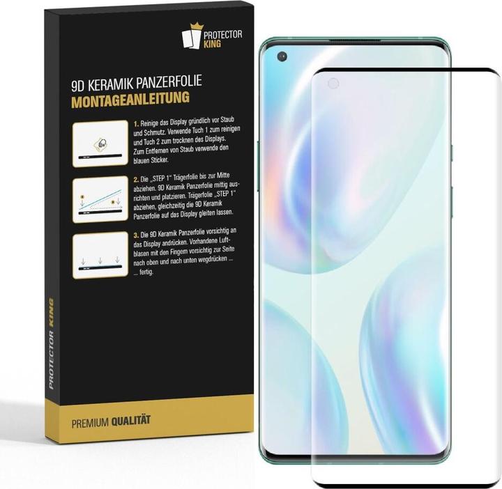 Produktbild Protectorking 3x Ceramic-Glass Full Cover HD Klar (3 Stück, OnePlus 9 Pro)